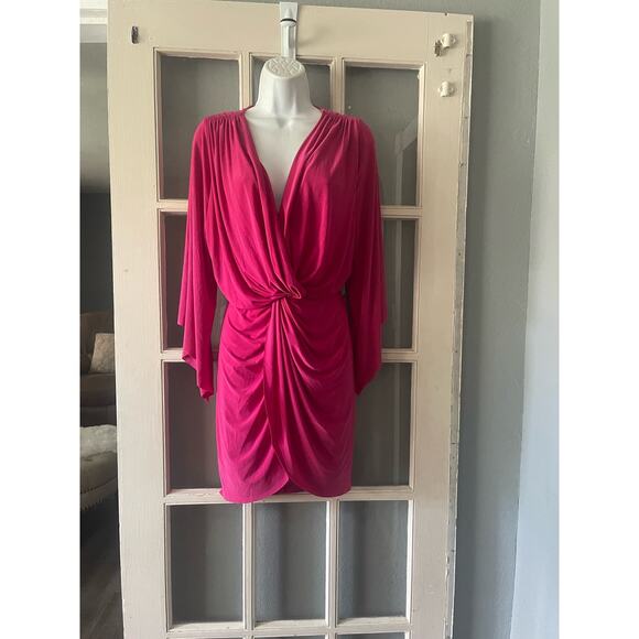 Revolve MISA Los Angeles Teget Draped Mini Cocktail Dress Size - Picture 3 of 10